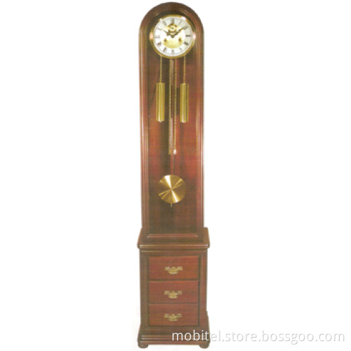 CE and RoHS Wooden Mechanical Floor Clock (M-405)